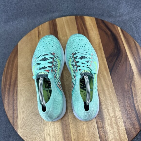 Nike Free Rn Flyknit Green Glow Woman’s Size 6.5 (831070-300) - Picture 8 of 12